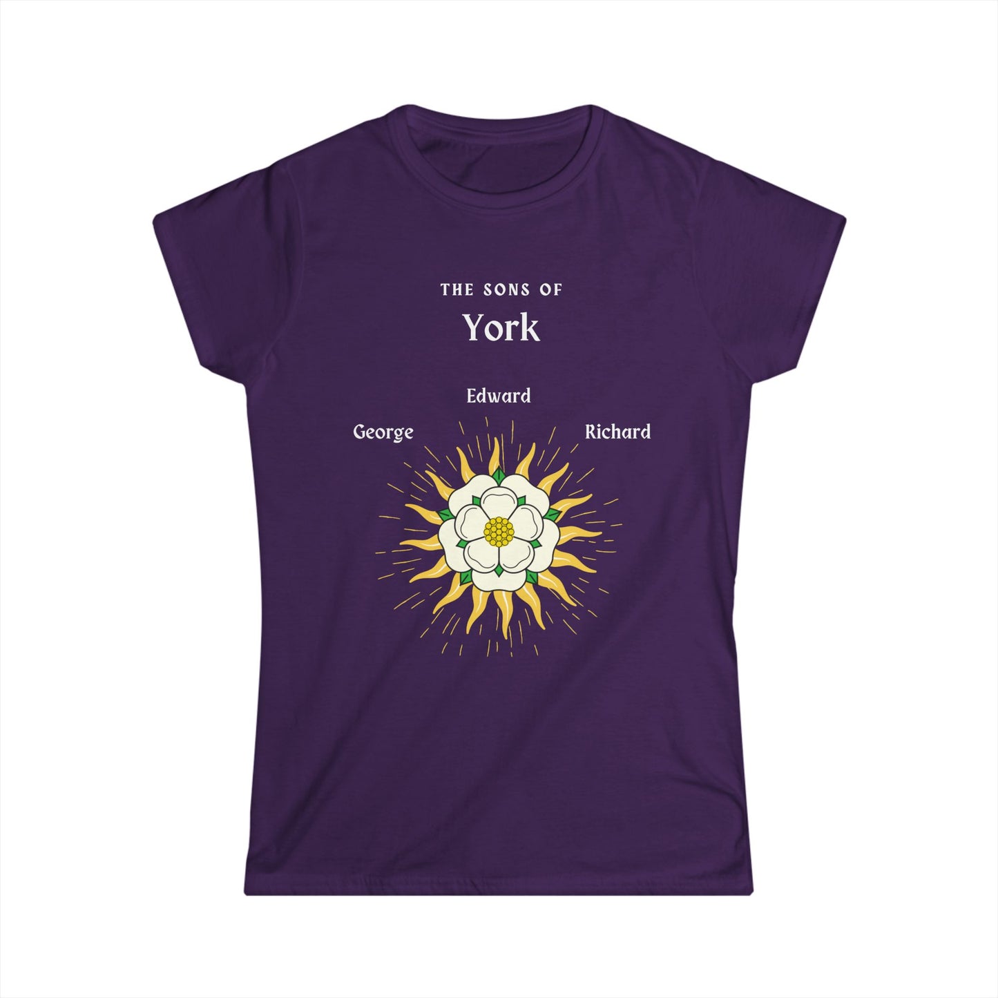 The Sons of York T-Shirt, Richard III, Edward IV, George Plantagenet