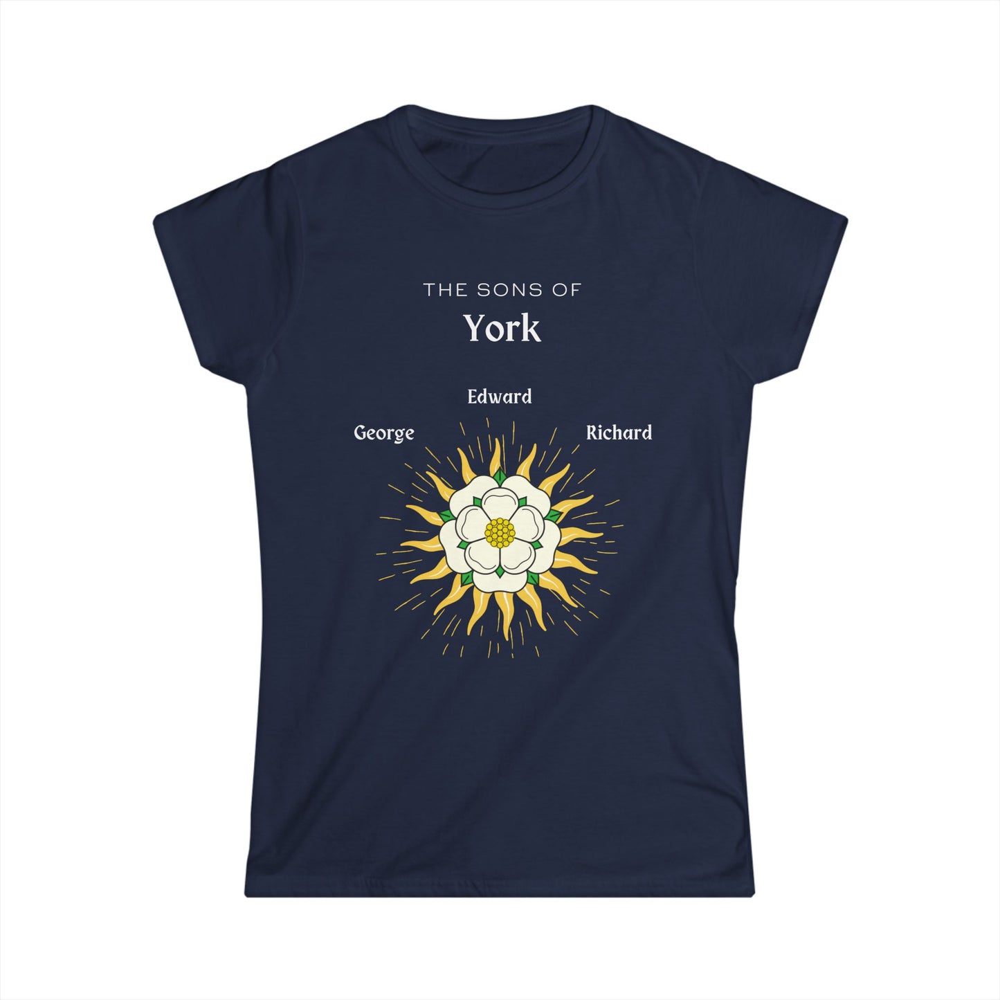 The Sons of York T-Shirt, Richard III, Edward IV, George Plantagenet