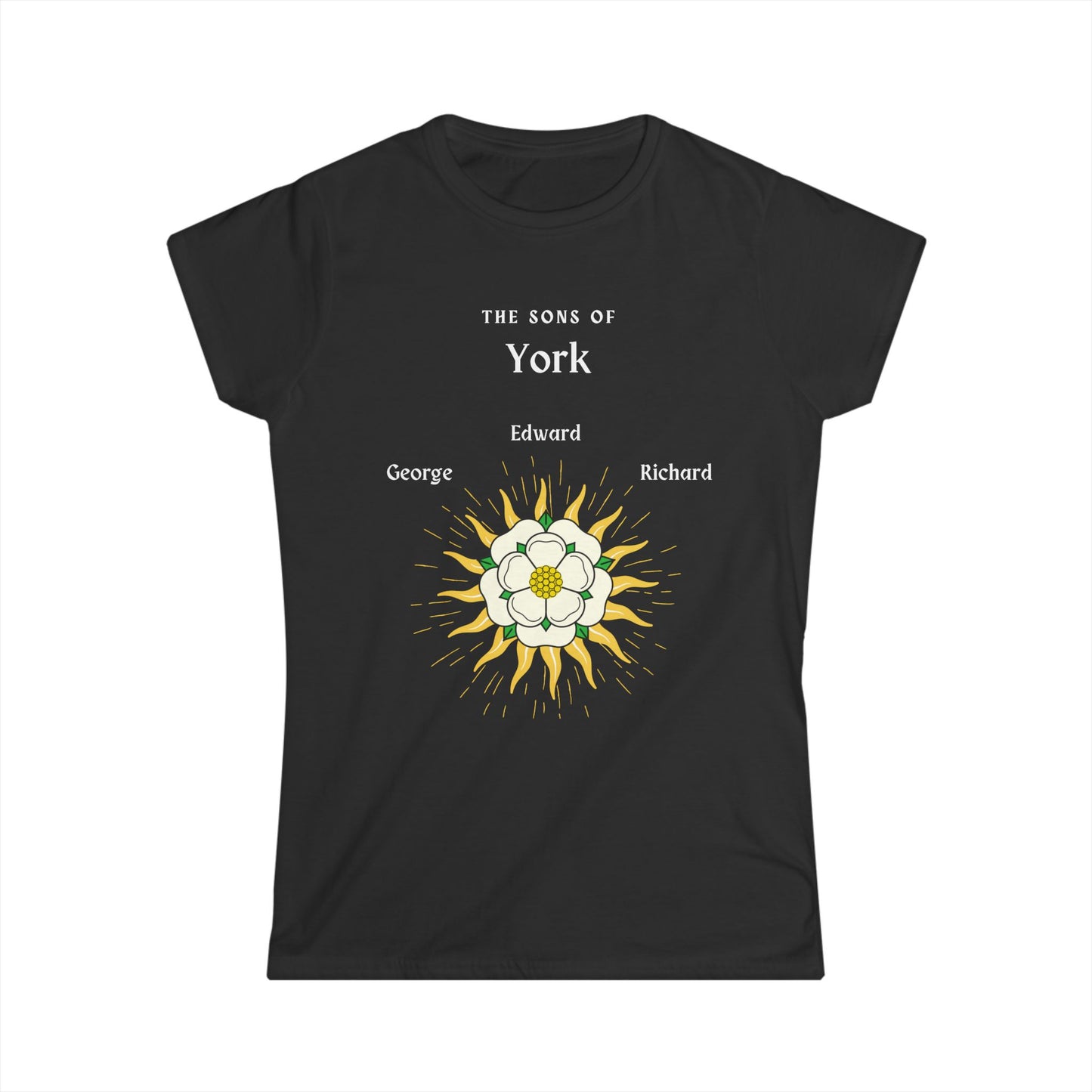 The Sons of York T-Shirt, Richard III, Edward IV, George Plantagenet